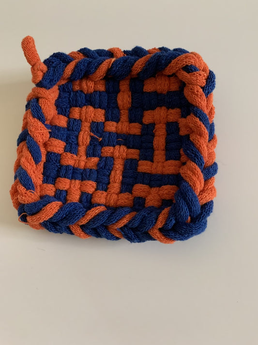 Mug Rug Set - Illinois Blue and Orange